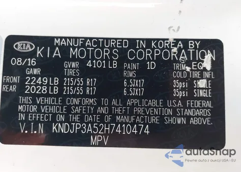 2017 Kia Soul + from USA, damaged, VIN KNDJP3A52H7410474